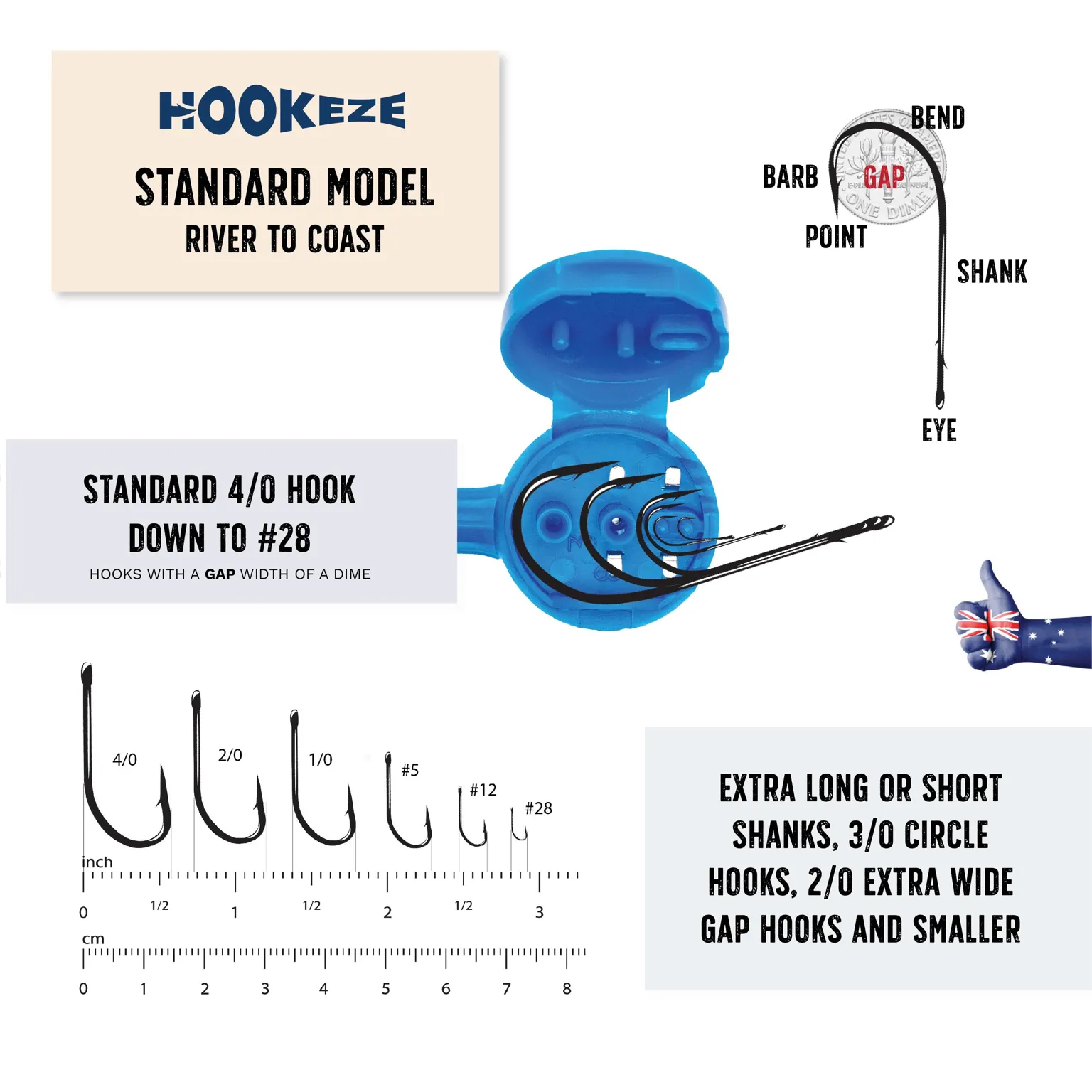 HookEze Fishing Knot Tying Tool (Standard) | Pack of 2 | Green