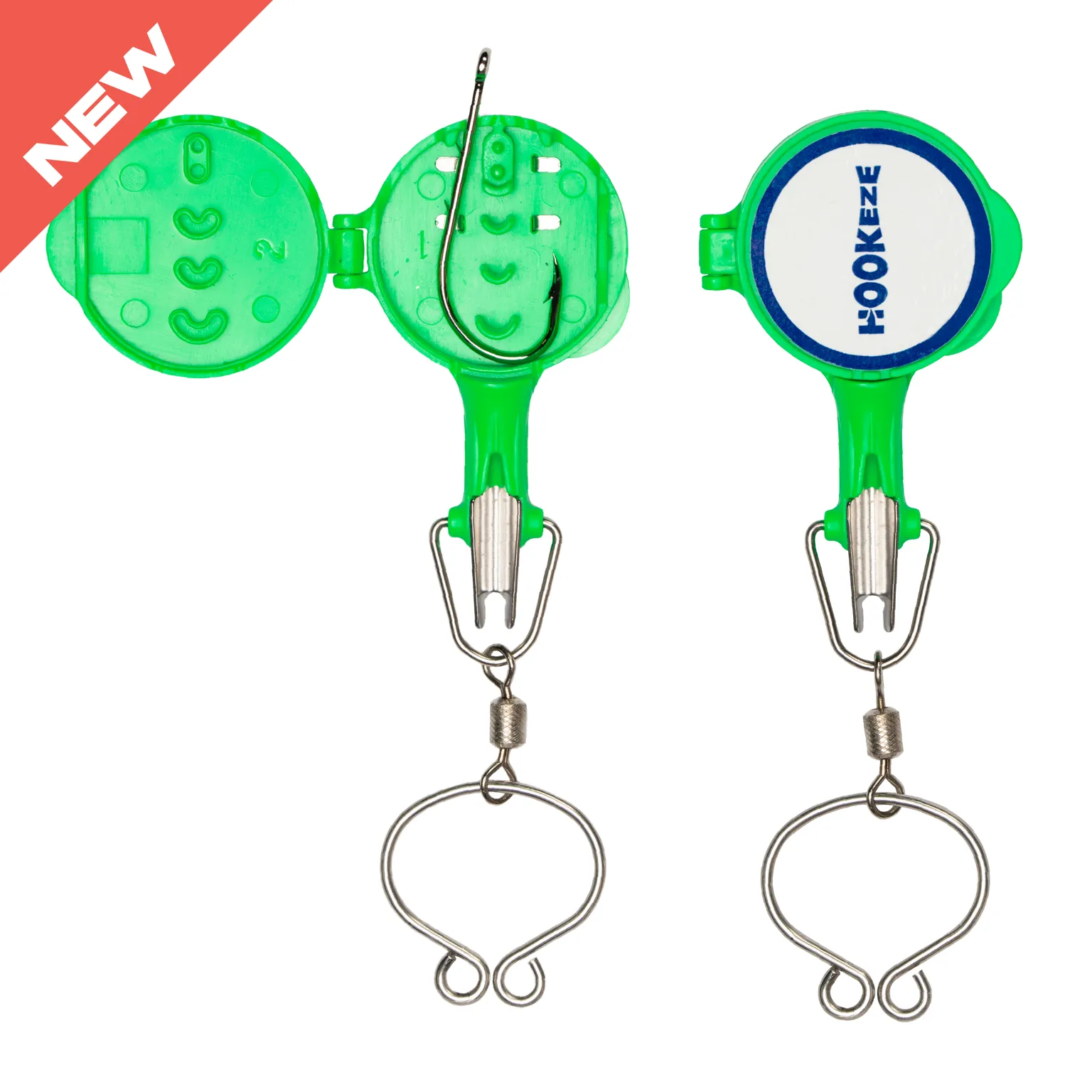 HookEze Fishing Nail Knot Tying Tool | Pack of 2 | Orange