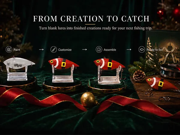 HookEze DIY Fishing Lure Making Advent Calendar | Make & Design Kit