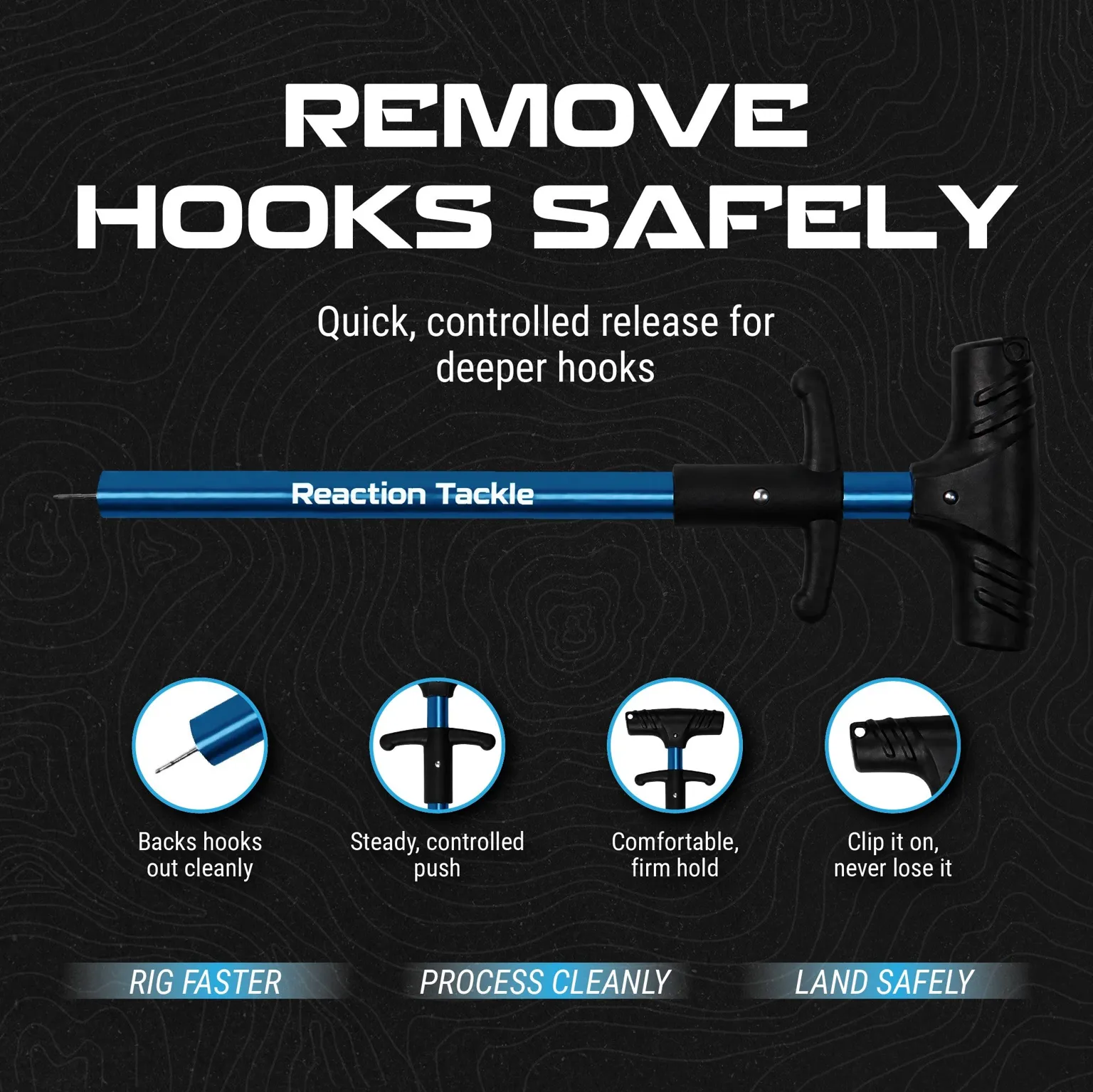 Reaction Tackle 7-Piece Fishing Tool Kits, Saltwater & Freshwater Gear - NEW
