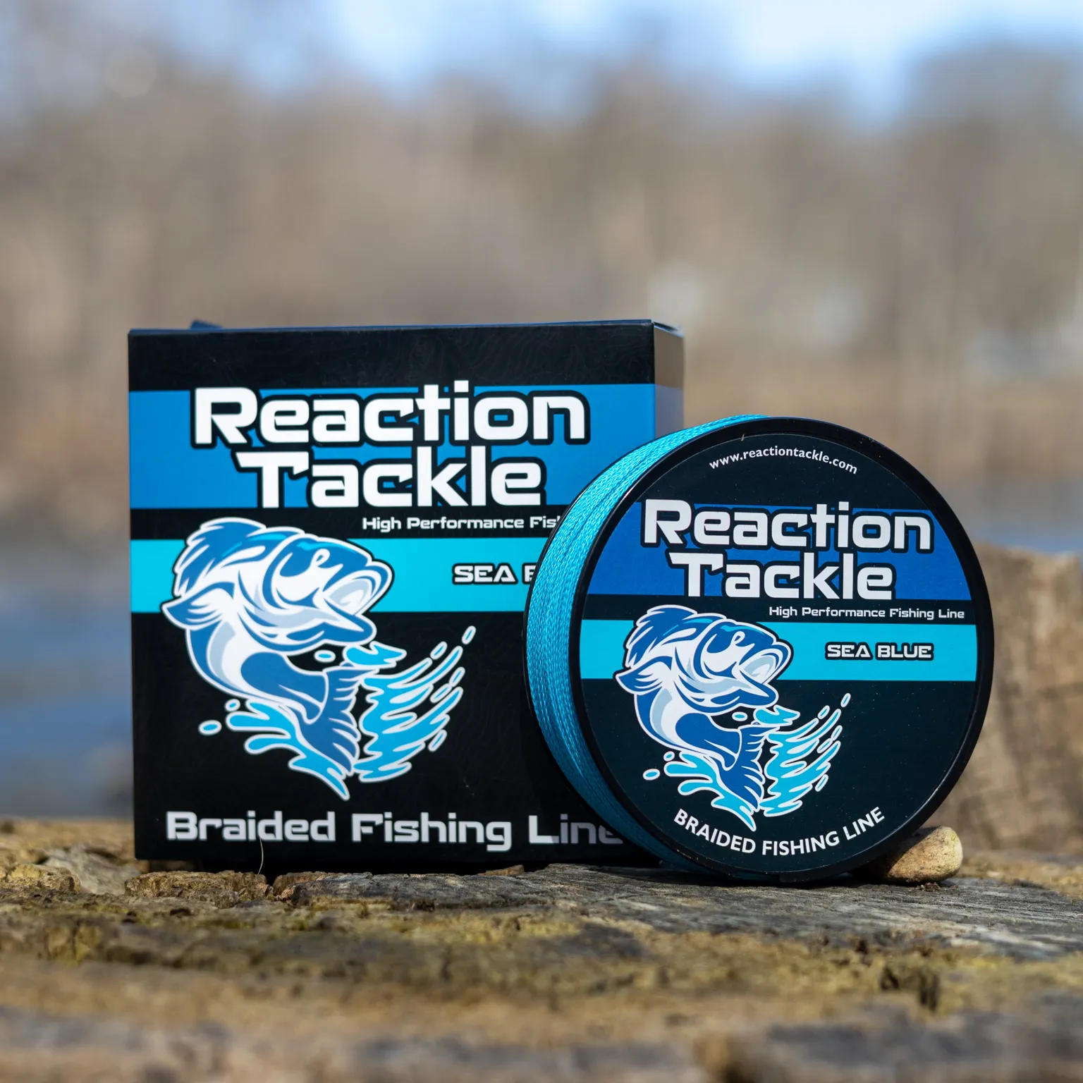 Reaction Tackle Braided Fishing Line - Sea Blue